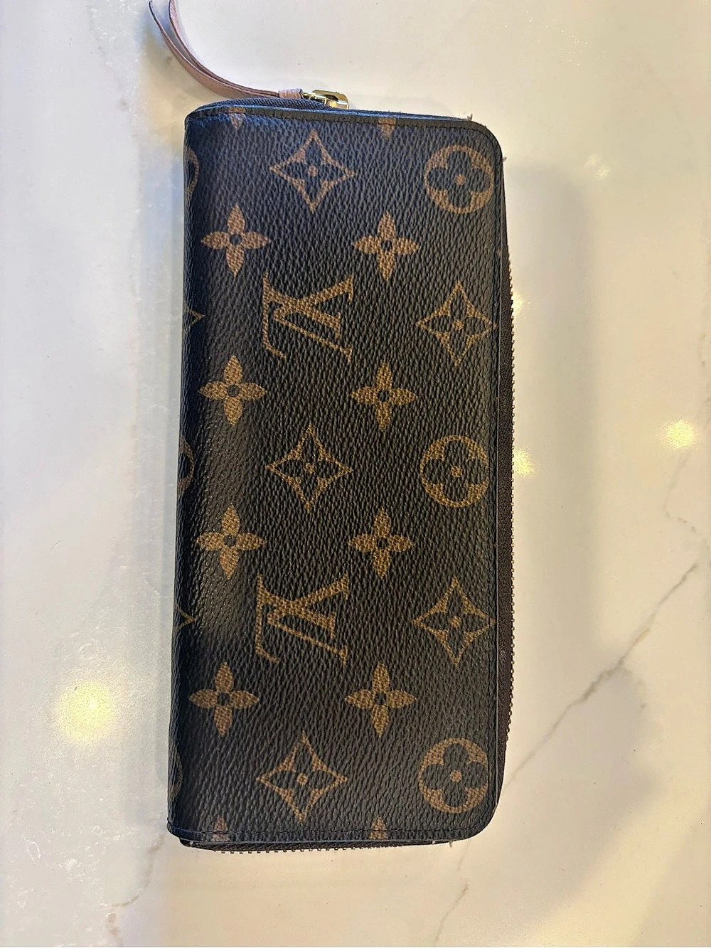 Louis Vuitton Zippy Wallet Monogram Brown & Pink